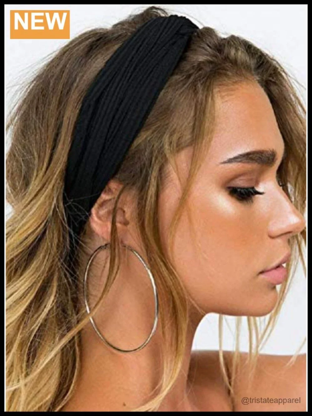 8 Pack Twist Knotted Stretchy Headbands for Women - Non Slip Yoga Workout Boho